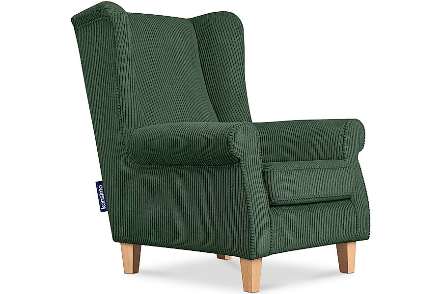 KONSIMO® Ohrensessel MILES Gepolsterter Sessel, mit günstig online kaufen