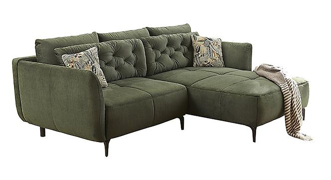 Ecksofa Grün 251 x 187 cm SALO günstig online kaufen