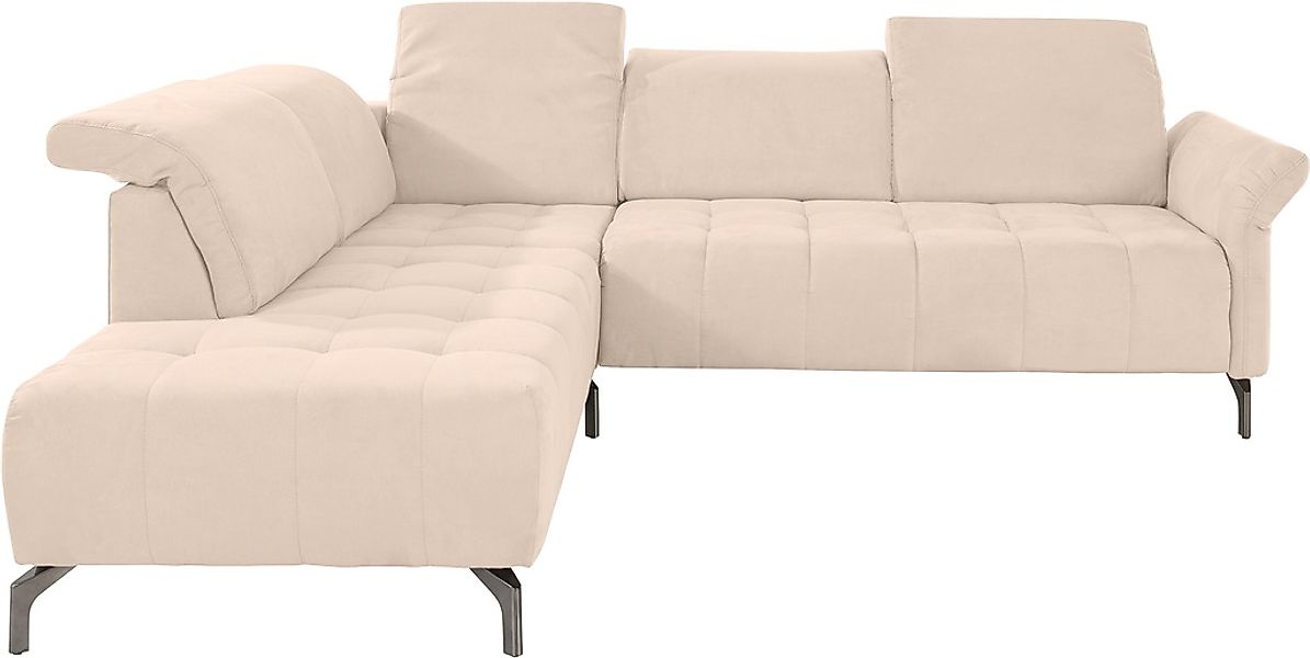 INOSIGN Ecksofa »Fresh L-Form«, Federkern, wahlweise Kopfteilverstellung un günstig online kaufen