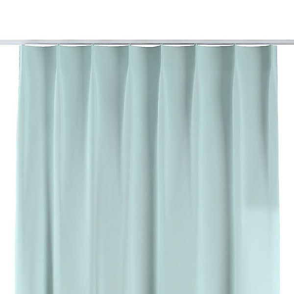 Vorhang mit flämischen 1-er Falten, hellblau, Cotton Panama (702-10) günstig online kaufen
