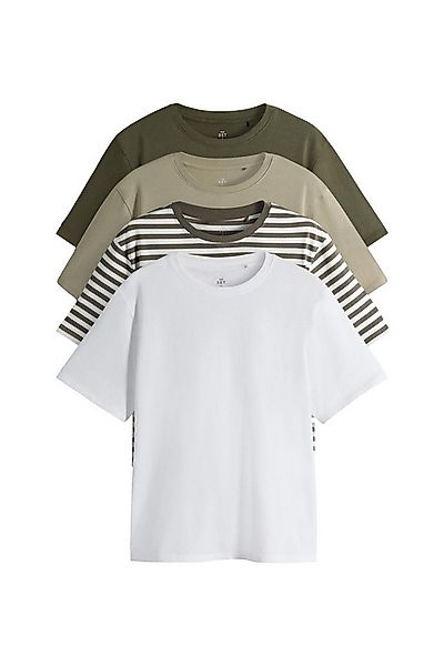 The Set T-Shirt The Set Relaxed Fit Kurzarm-T-Shirts, 4er-Pack (4-tlg) günstig online kaufen
