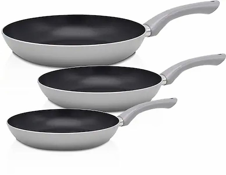 Krüger Pfannen-Set »London« Aluminium Set, 3 Stk. tlg. Ø 20/24/28 cm, Induk günstig online kaufen