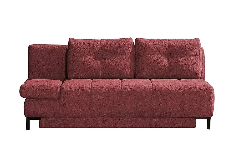 Querschläfer  aus Bouclé  Sammy ¦ rot ¦ Maße (cm): B: 206 H: 98 T: 98.0 Pol günstig online kaufen