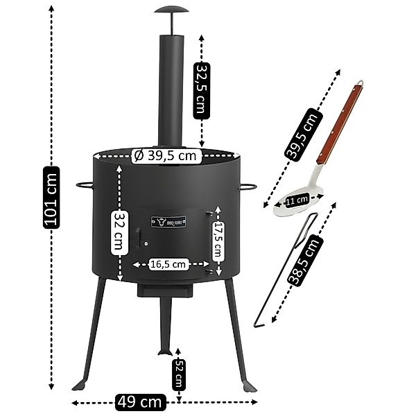 BBQ-Toro Feuerstelle Gusseisen Kazan 16 L günstig online kaufen