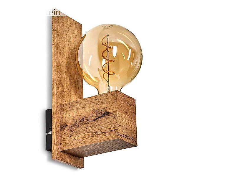 hofstein Wandleuchte »Codrongianus« Vintage Wandlampe aus Metall in Holzopt günstig online kaufen