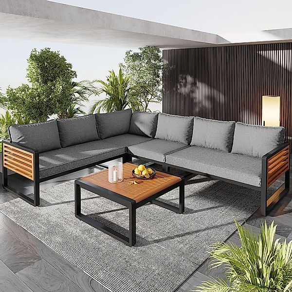 HAUSS SPOLE Gartenlounge-Set mit 2 Sofas, günstig online kaufen