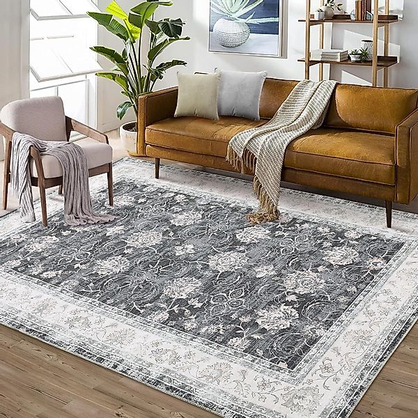 GarveeMore Teppich Vintage orientalischer Blumen-Teppich, waschbar, günstig online kaufen