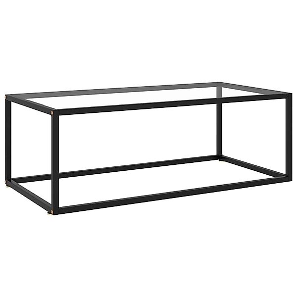 vidaXL Couchtisch Schwarz mit Hartglas 100x50x35 cm 322879 günstig online kaufen