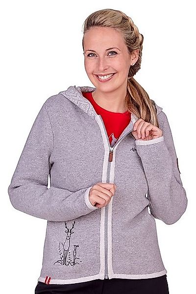 Almgwand Trachtenstrickjacke Strickjacke Damen - EPZIRLERALM - hellgrau/bei günstig online kaufen