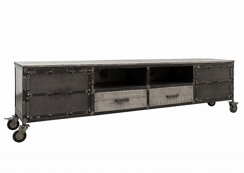 Massivmoebel24 TV-Board HEAVY INDUSTRY (Massivholz), TV-Board Mango 220x40x günstig online kaufen