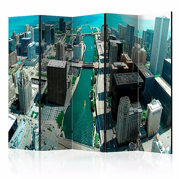 5-teiliges Paravent - Urban Architecture Of Chicago Ii [room Dividers] günstig online kaufen