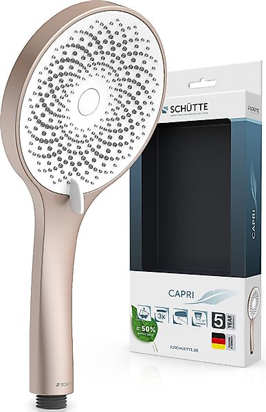 Schütte Handbrause "CAPRI" Duschbrause, 3-fach verstellbar, Antikalk, wasse günstig online kaufen