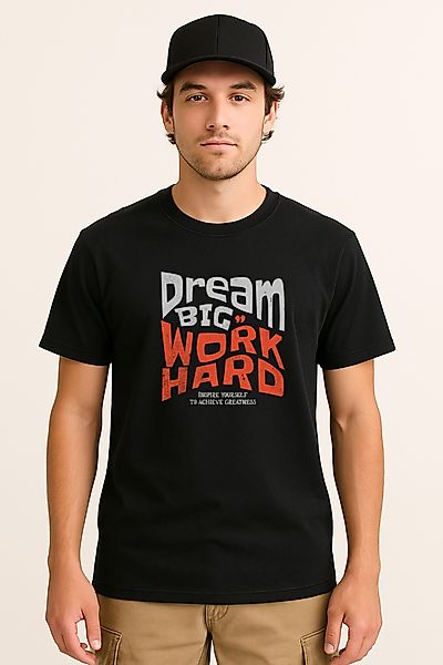 Banco Print-Shirt Herren „Dream Big Work günstig online kaufen
