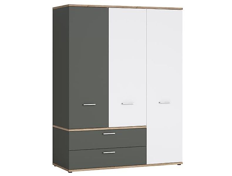 Schrank TWENTY TWES03 von Wojcik Honey Castello Eiche Alpinweiß grauer Grap günstig online kaufen