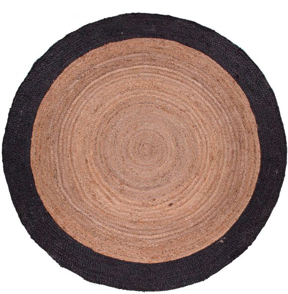 Paco Home Teppich "Viborg 594" rund 6 mm Höhe Jute, Modern, Boho, Ethno, Ha günstig online kaufen