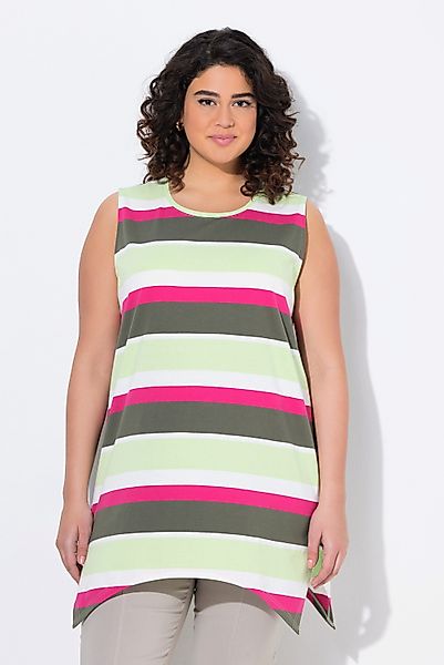 Ulla Popken T-Shirt Longtop Ringel A-Linie günstig online kaufen