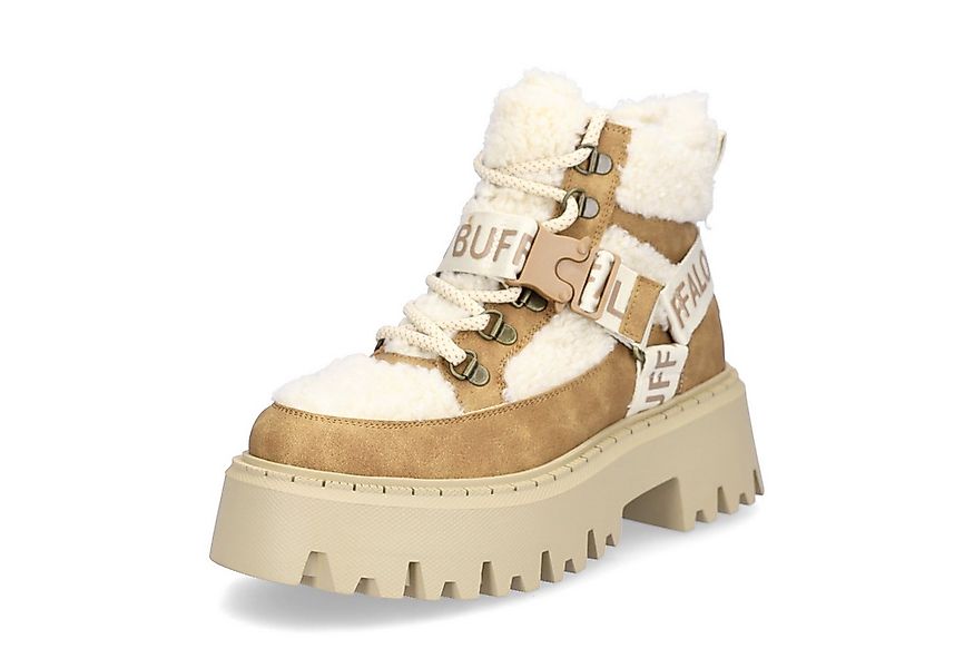 Buffalo Buffalo Damen Schnürboot Aspen Com Mid beige braun Schnürboots günstig online kaufen