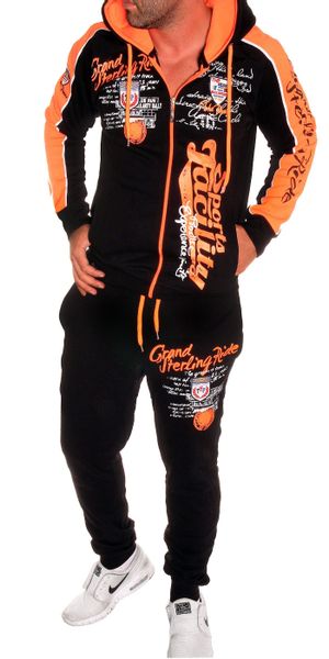 Jaylvis Jogginganzug Marine Royal Herren Trainingsanzug günstig online kaufen