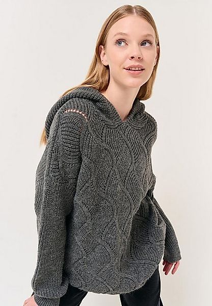 Jimmy Key Strickpullover Langärmliger Kapuzenpullover günstig online kaufen