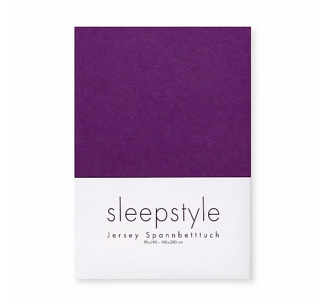 Sleepstyle Spannbettlaken SleepStyle, Jersey, Gummizug: rundum, (1 Stück), günstig online kaufen