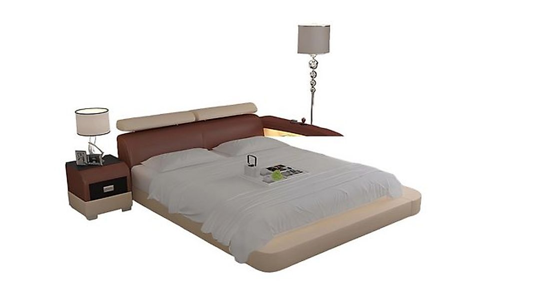 JVmoebel Bett Wasserbett Hotel Doppel Bett Betten Komplett Lederbett Polste günstig online kaufen