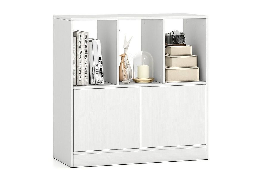 COSTWAY Bücherregal, Würfelregal mit offenen Fächern & Bücherschrank Holz günstig online kaufen