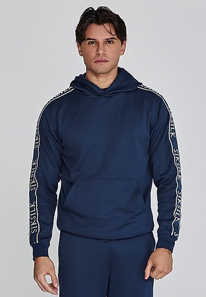 Siksilk Hoodie SikSilk Herren Marineblauer Kapuzenpullover günstig online kaufen