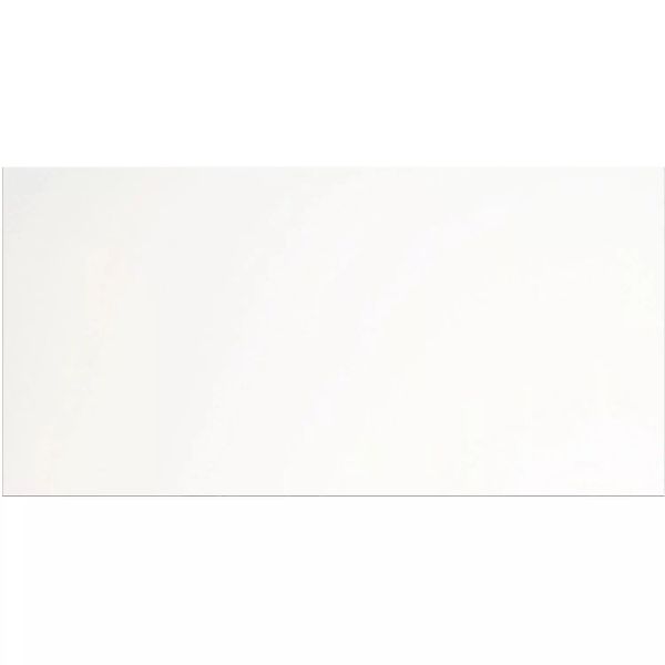 Bodenfliese Pure White Feinsteinzeug Glasiert Hell Glänzend 60 x 120 x 0,6 günstig online kaufen