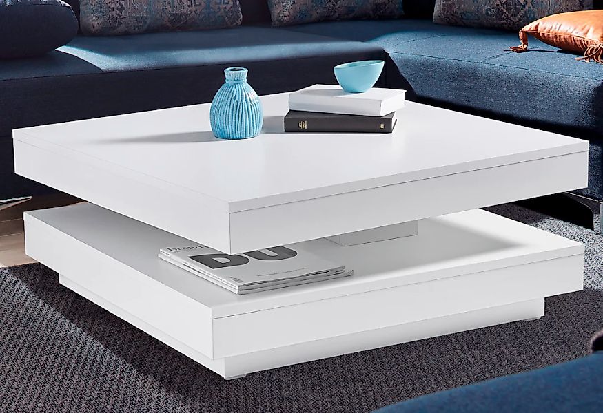 Home affaire Couchtisch "BEN" mit drehbarer Platte günstig online kaufen