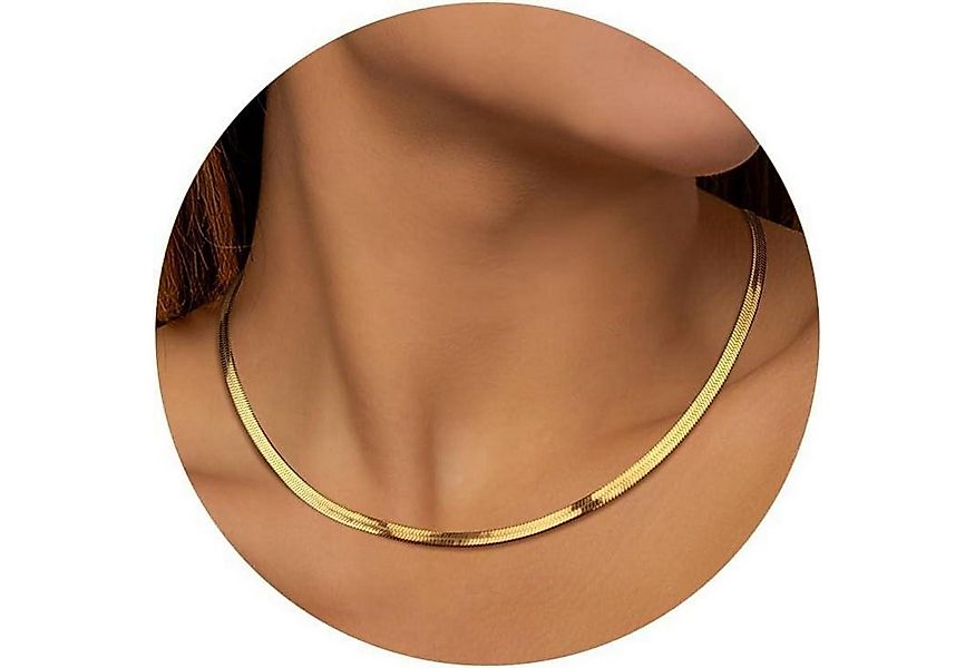 LuxusKollektion Schmuckset Halskette Choker Schlangenkette Fischgräten Styl günstig online kaufen