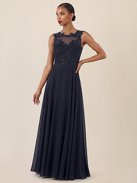 Apart Abendkleid mit floraler Spitze und fließendem Rock günstig online kaufen