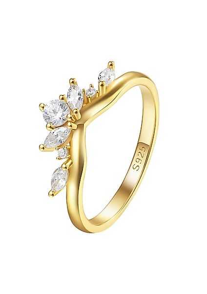 Hey Happiness Silberring Trauring Zirkonia, Fingerring günstig online kaufen