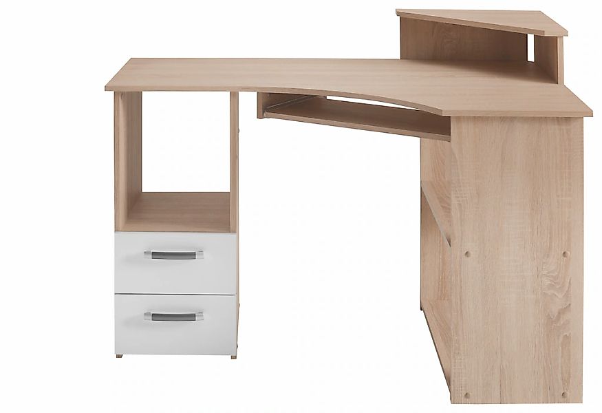 VOGL Möbelfabrik Schreibtisch "Sam" Eckschreibtisch, Tastaturauszug, Monito günstig online kaufen