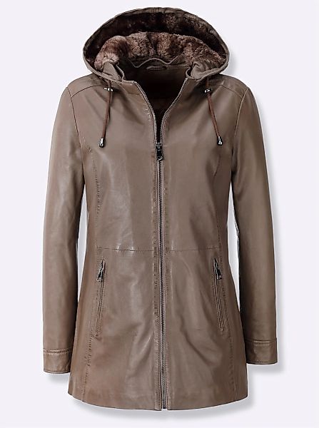 Inspirationen Lederjacke, mit Kapuze günstig online kaufen