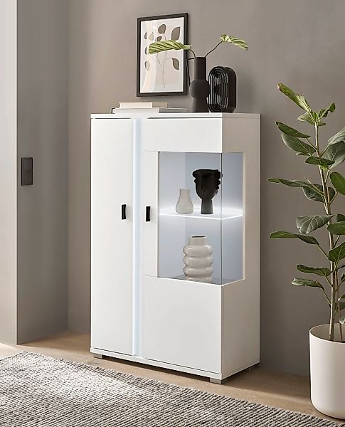 INOSIGN Vitrine "LONG ISLAND, Stauraumvitrine" 1 Stk. tlg. in moderner Tren günstig online kaufen