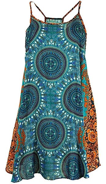 Guru-Shop Midikleid Boho Dashiki Minikleid, Trägerkleid,.. alternative Bekl günstig online kaufen