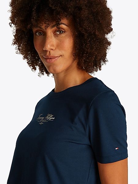 Tommy Hilfiger T-Shirt REG SCRIPT C-NK günstig online kaufen