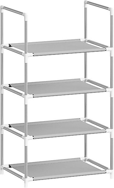 Woltu Schuhregal, 4-Ebenen, kompakte und abnehmbare Regale, Metallgestell günstig online kaufen