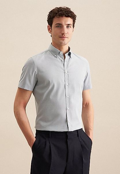 seidensticker Businesshemd Slim Slim Kurzarm Button-Down-Kragen Struktur günstig online kaufen