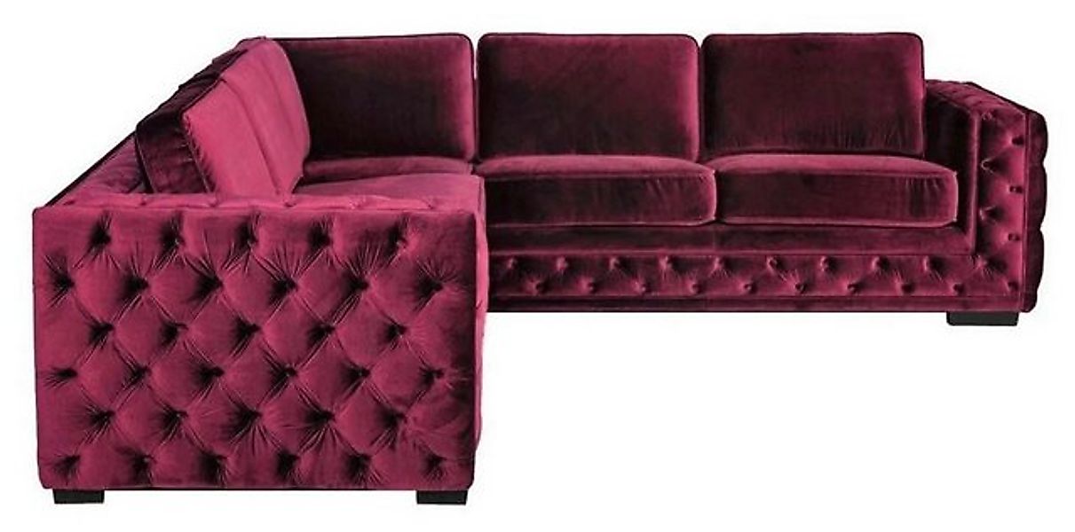 Xlmoebel Ecksofa Neue Luxus-Samtsofa-Garnitur in Lila mit Chesterfield-Desi günstig online kaufen