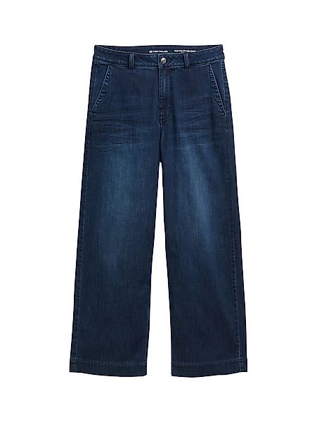 TOM TAILOR 5-Pocket-Jeans Tom Tailor Denim Culotte DARK BLUE DENIM günstig online kaufen