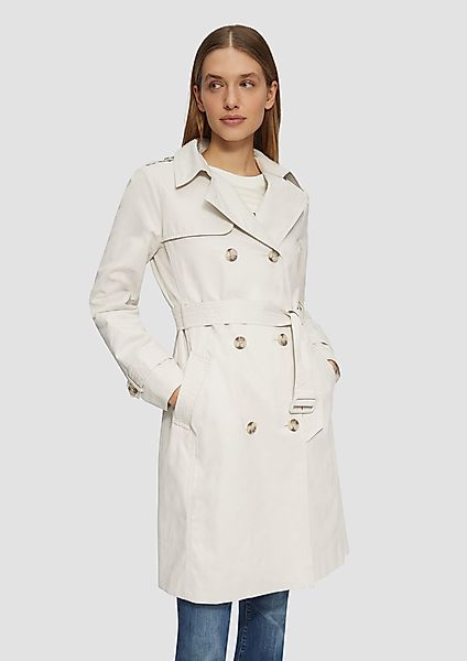 s.Oliver Funktionsmantel Trenchcoat mit Streifen-Futter günstig online kaufen