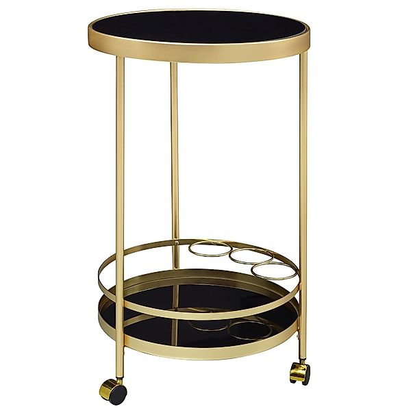 FINEBUY Servierwagen FB52960, (Gold Ø 45 günstig online kaufen