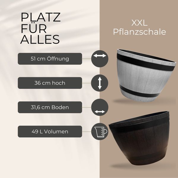 matches21 HOME & HOBBY Blumentopf Große günstig online kaufen