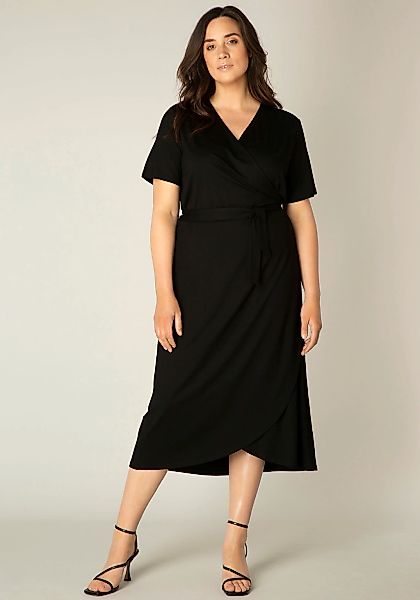 Base Level Curvy Wickelkleid "Abbie", Weich fließende Viskose-Mischqualität günstig online kaufen