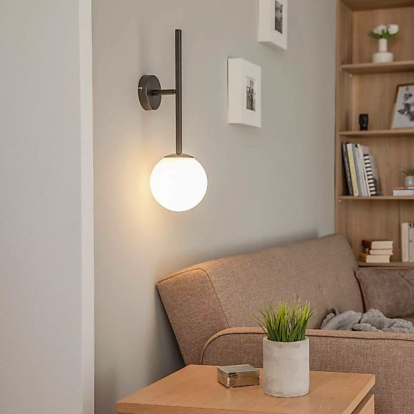 Wandlampe Rune mit Glaskugel, einflammig günstig online kaufen