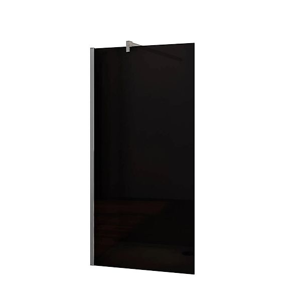 AICA Duschkabine B.110xH.200cm Rauchglas Duschwand Mit 90cm Stabilisator Wa günstig online kaufen