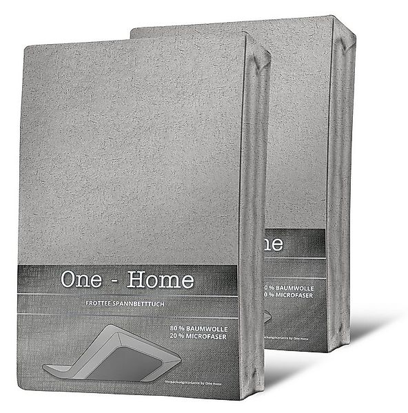 One Home Spannbettlaken Winter, Frottee, Gummizug: rundum, (2 Stück), Doubl günstig online kaufen