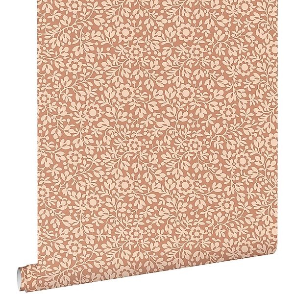 ESTAhome Tapete Blumen Terrakotta 50 X 900 Cm - 131670 günstig online kaufen