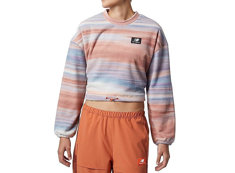 New Balance Fleecepullover New Balance NB All Terrain Print Crew Damen Whit günstig online kaufen